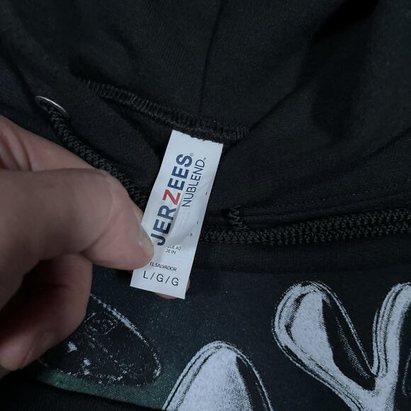 Yeat North American Tour Hoodie Mens Size Large Black Double Sided 2023 - Picture 5 of 8